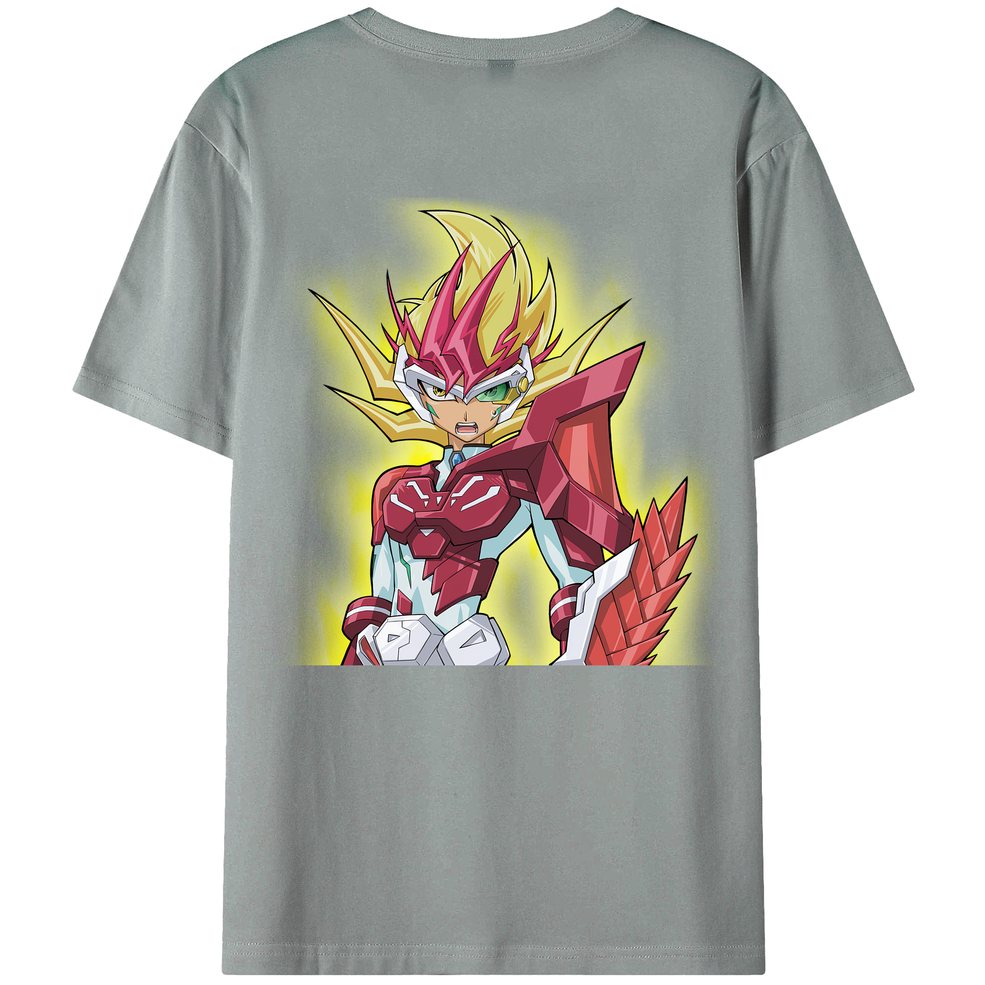 （画像用） 遊☆戯☆王 Yu-Gi-Oh! 綿100％ メンズ半袖Tシャツ（バックプリント） 通気性